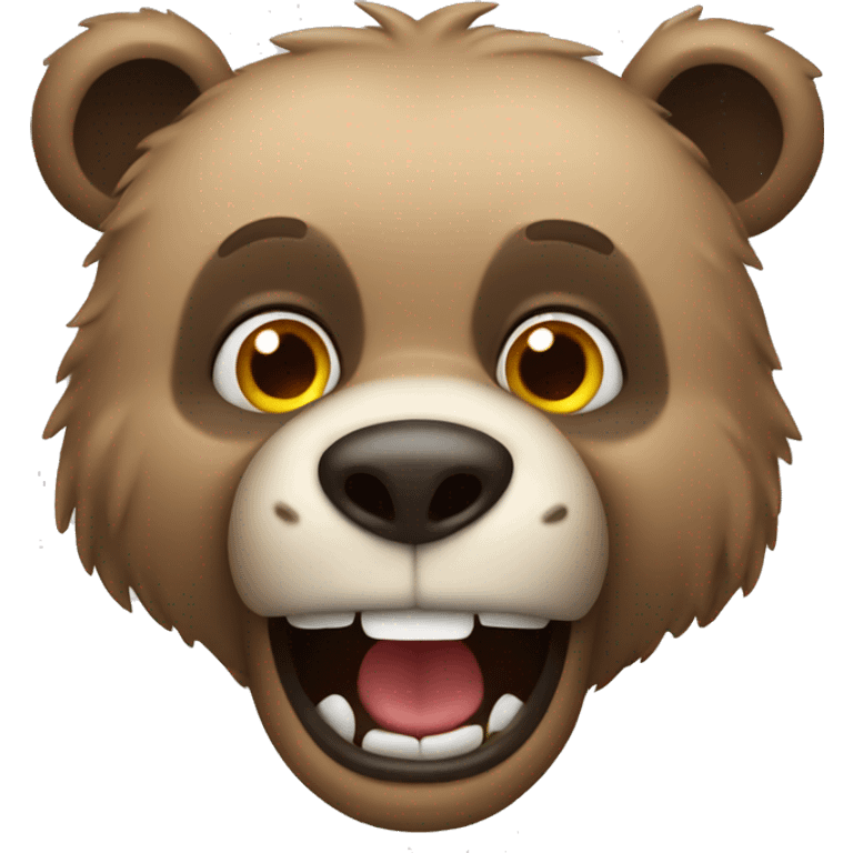 Crazy bear emoji