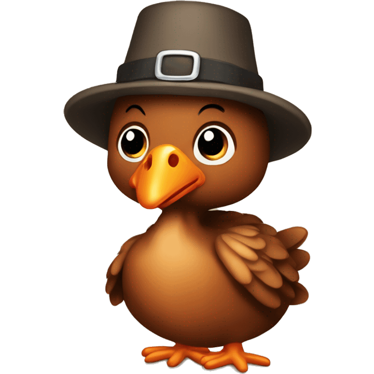 Baby turkey pilgrim emoji