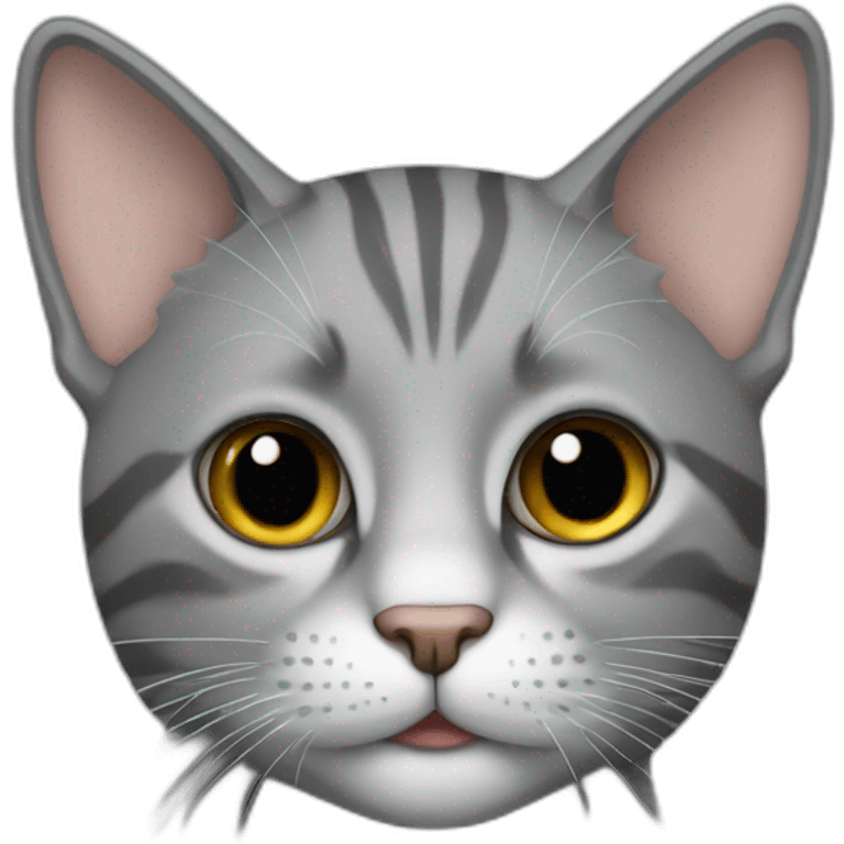 Cat grey  emoji