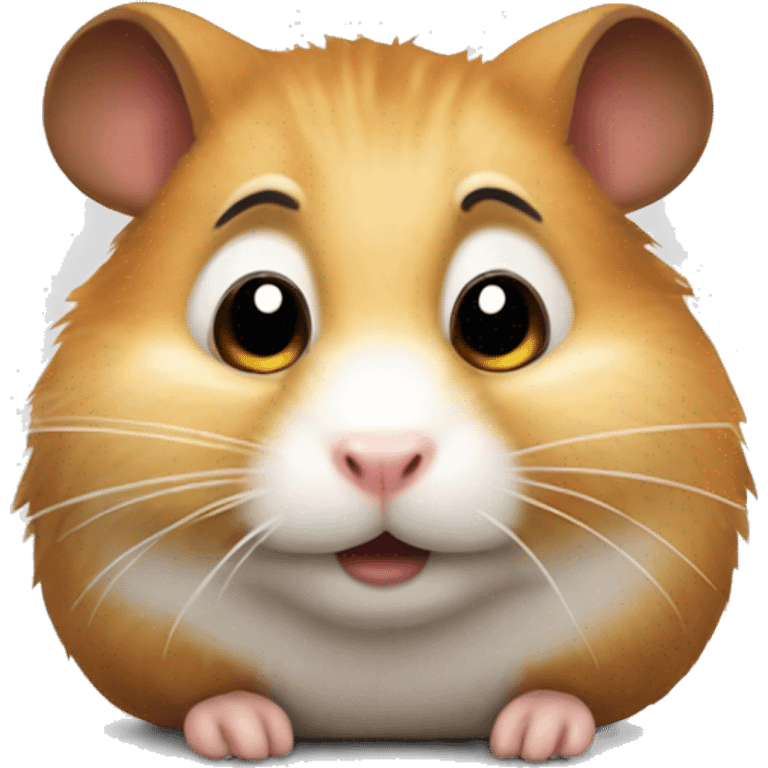 Suspicious hamster emoji