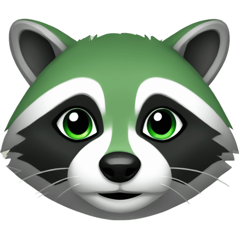 green raccoon emoji