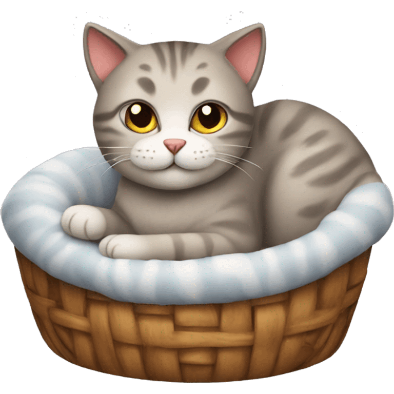 a cozy cat emoji