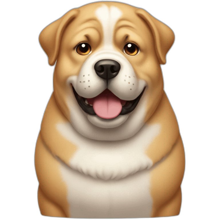 a fat dog emoji