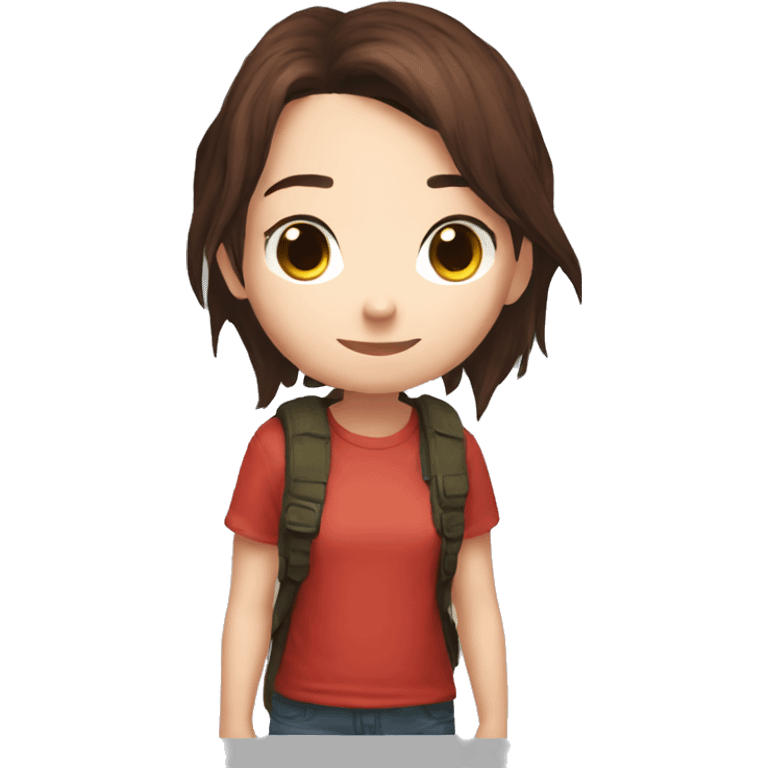 Ellie the last of us red t-shirt Little bit dezoom emoji