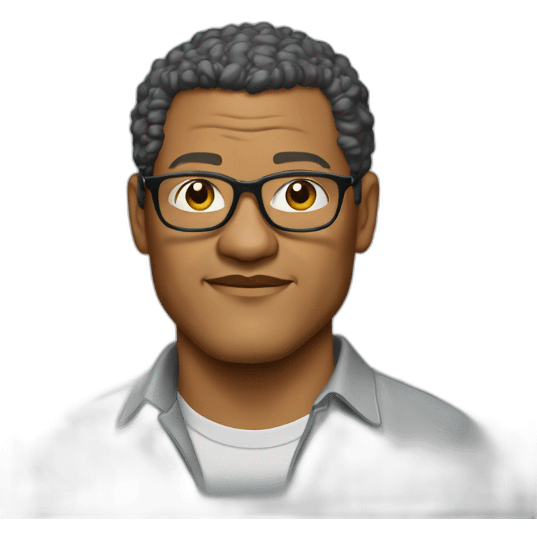 laurence-fishburne cartoon wearing shirt emoji