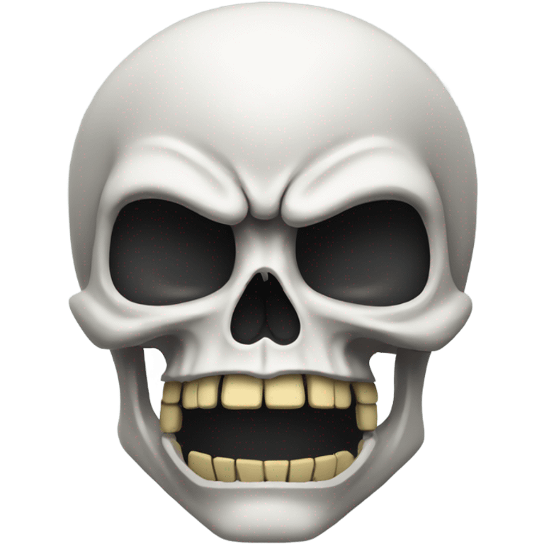 Angry skull. Add football helmet emoji