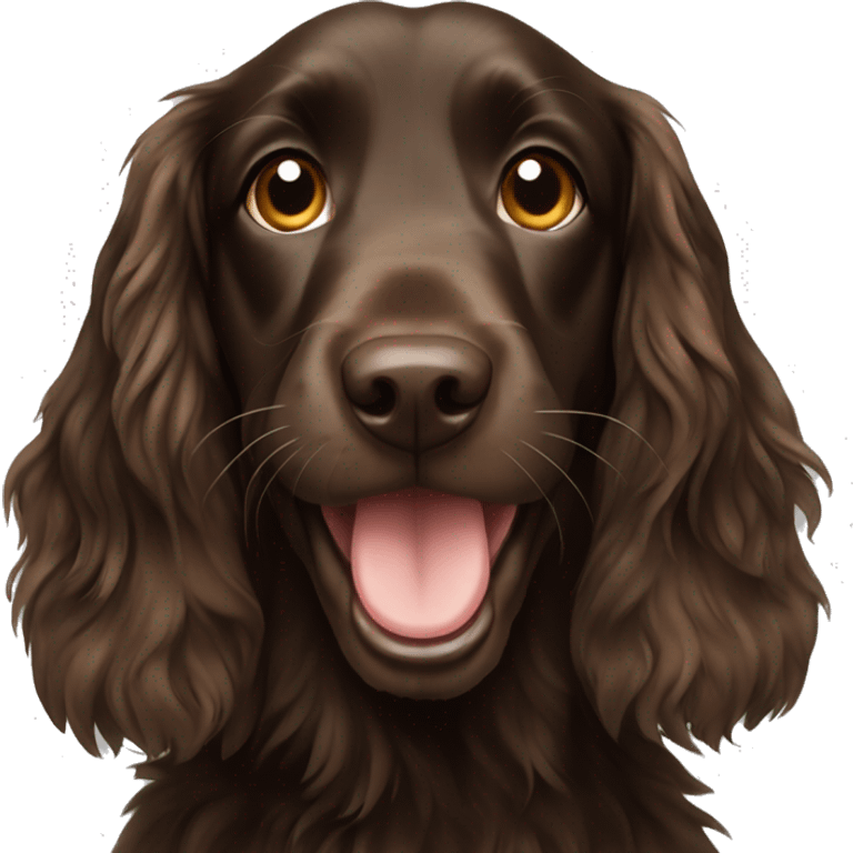 Field spaniel smiling emoji