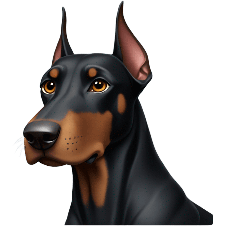 black doberman emoji