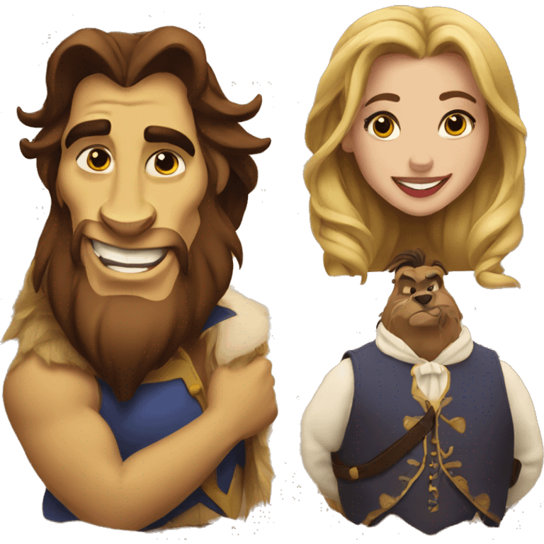 Beauty and beast emoji