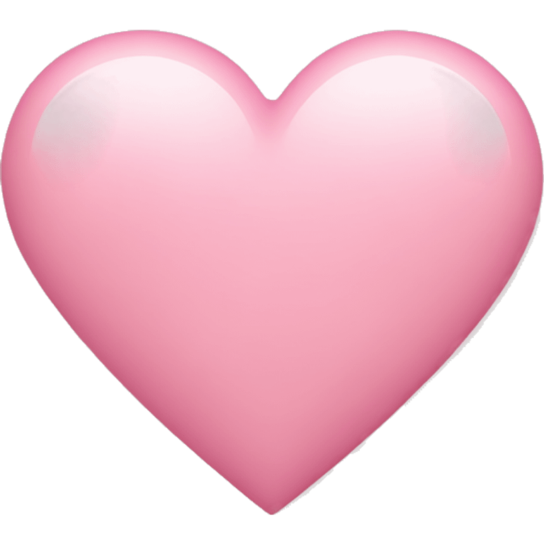 Light pink love heart  emoji