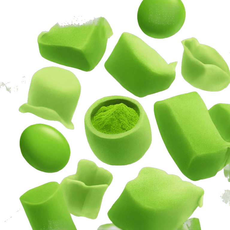 Green matcha emoji