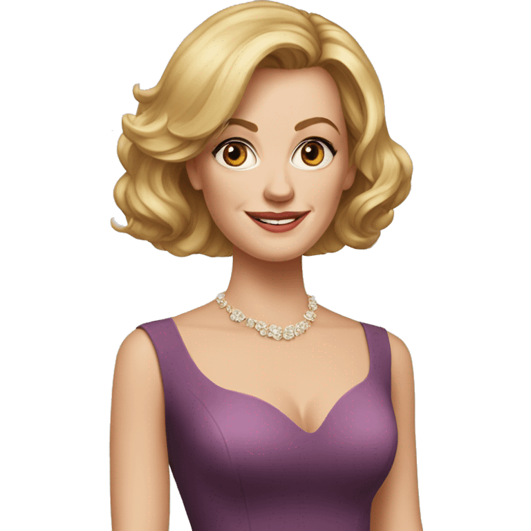 Claire Dunphy from Modern Family, dress, portrait emoji