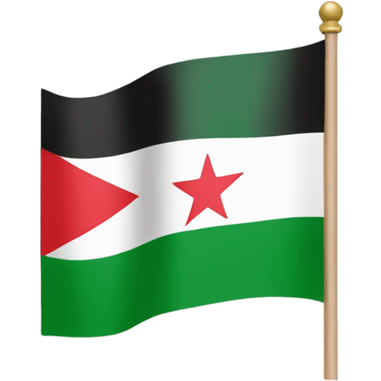 The green flag of syria emoji