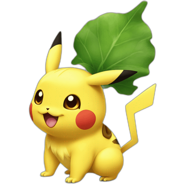 pikachu as bulbasaur emoji