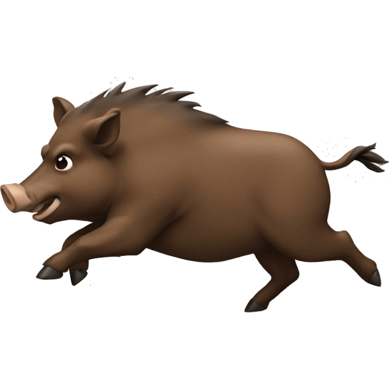 Boar running emoji