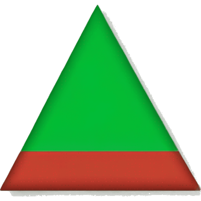 green and red triangle flag  emoji