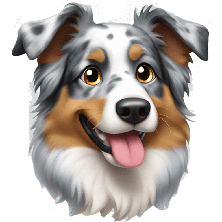 Blue Merle Australian Shepard  emoji