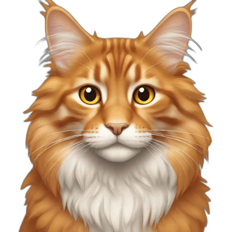 orange main coon emoji