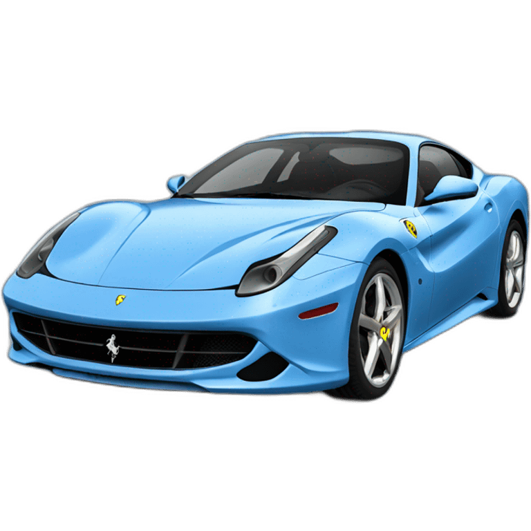 Ferrari-bleu-clair emoji