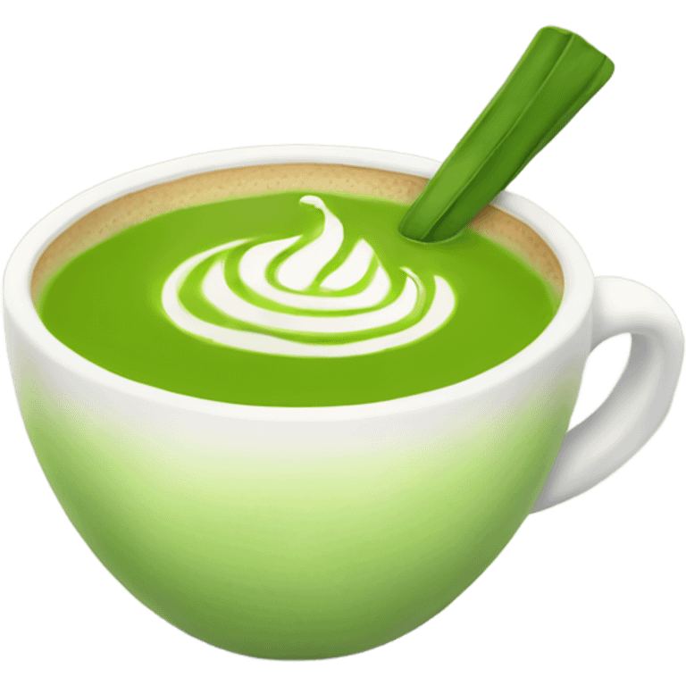 Matcha latte emoji