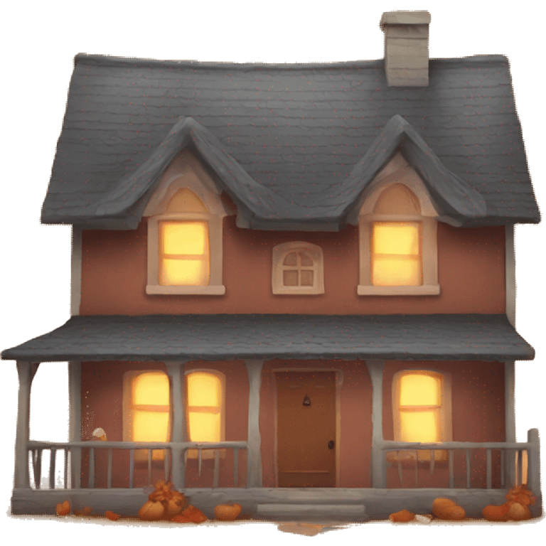 Autumn cozy home emoji