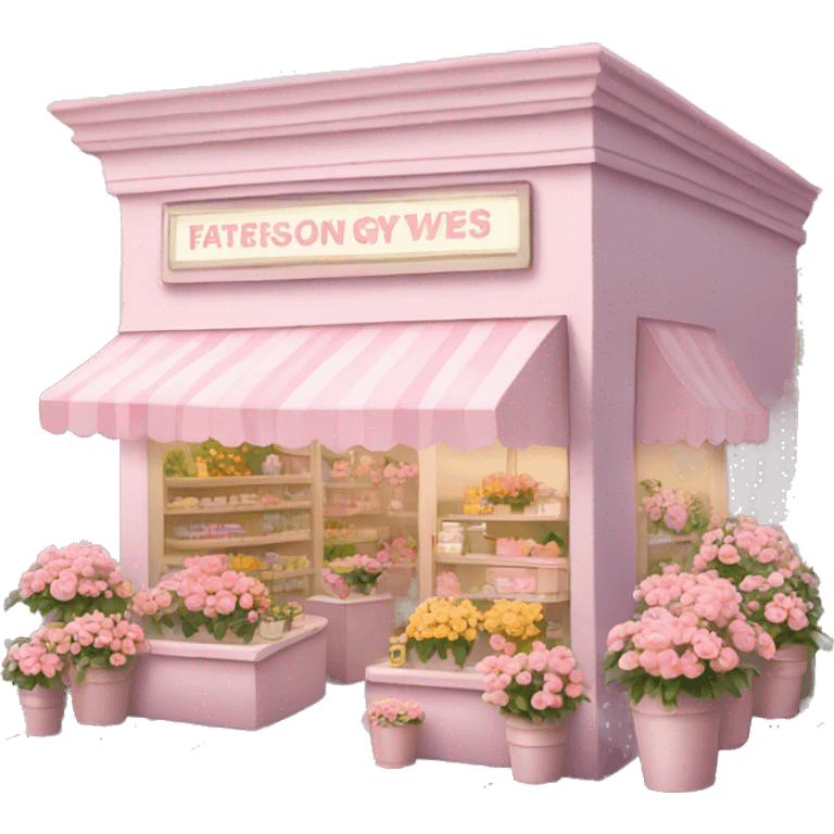 soft pink flower shop emoji