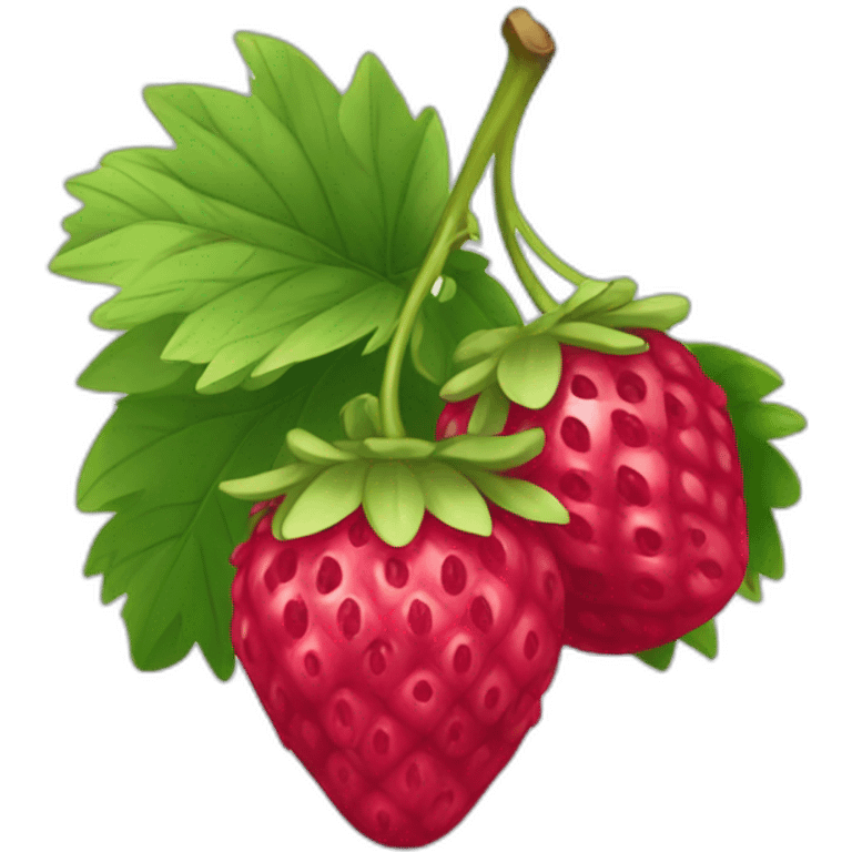 fraise framboise myrtille emoji