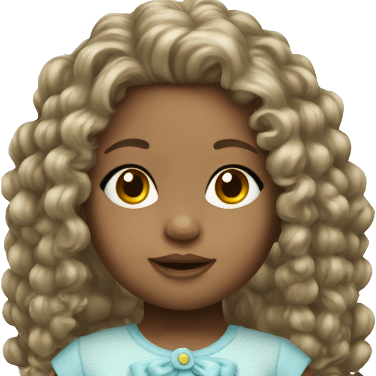 Little girl baby doll emoji