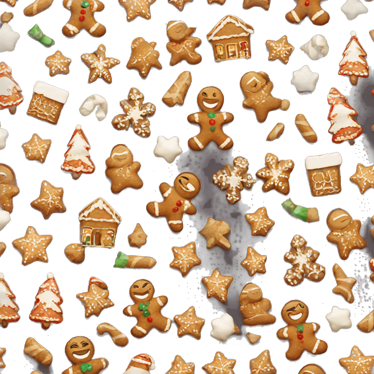 ginger bread christmas emoji