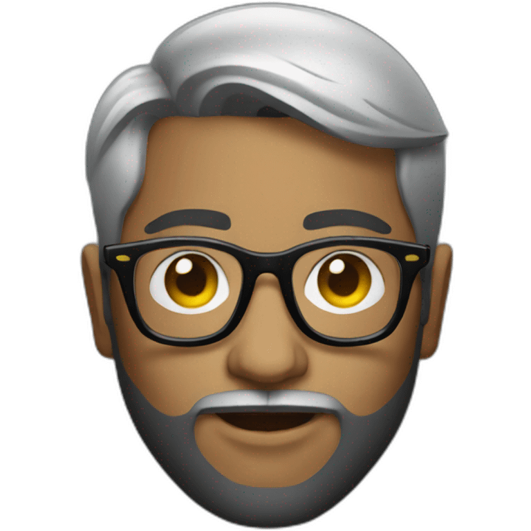 Indian dj with glasses emoji