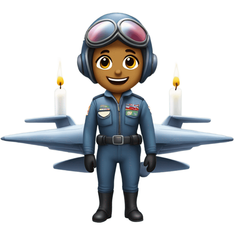 Rola do cooper as a fighter pilot celebrating his birthday emoji