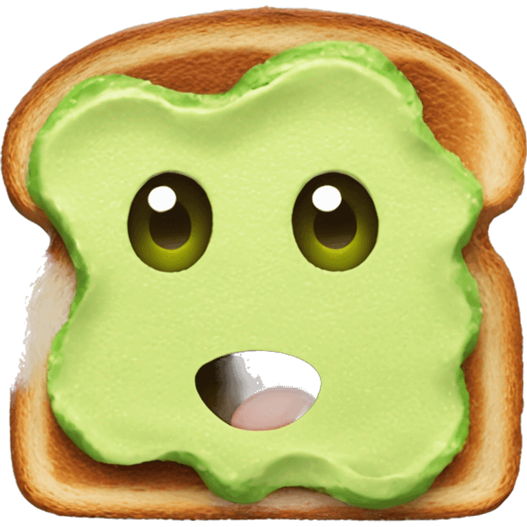 Toast with mashed avocado  emoji