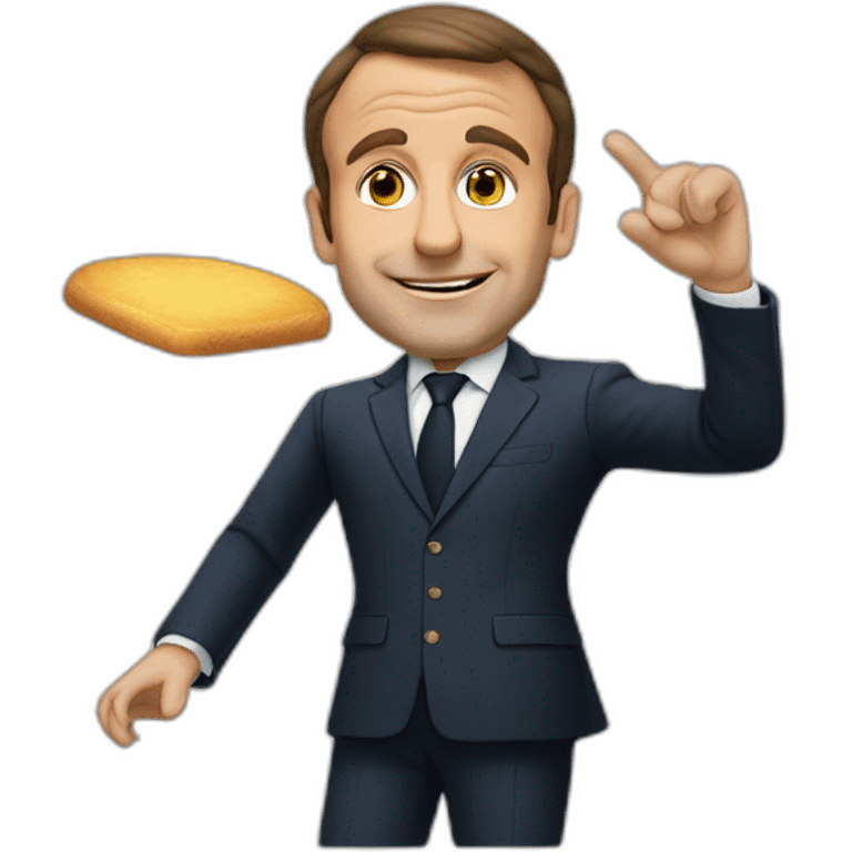 Macron avec de la farine emoji