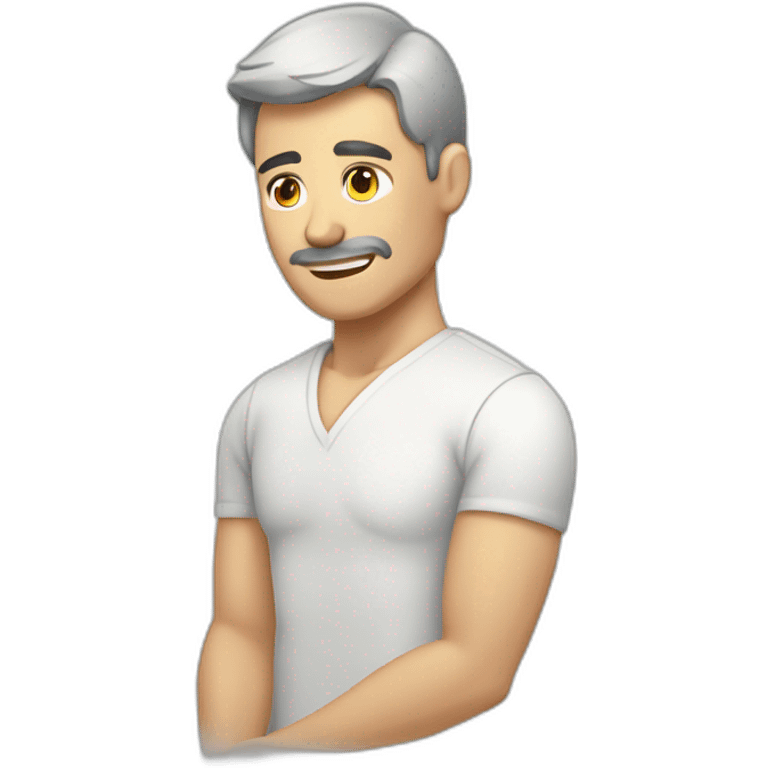 Hombre haciendo Osteopatía emoji