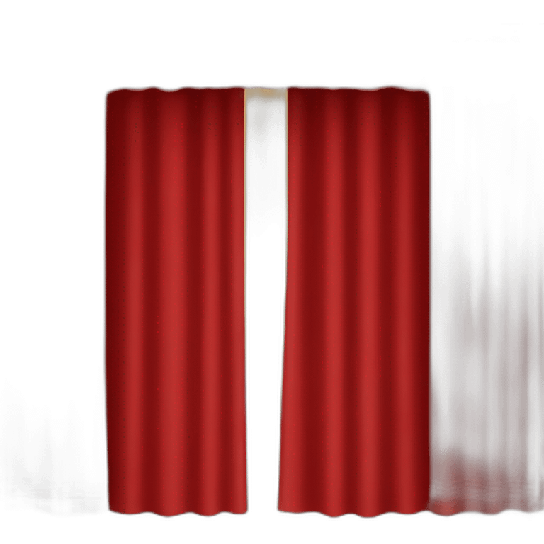 red curtain emoji