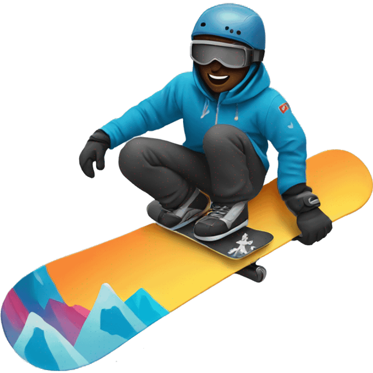 Someone snowboarding  emoji