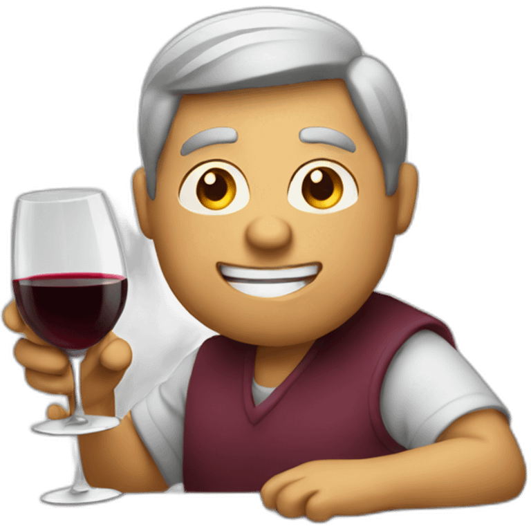 Day Drinking Red Wine emoji