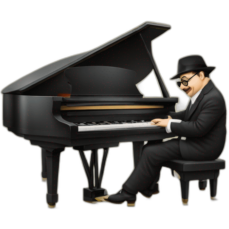 Michel Petrucciani playing piano emoji