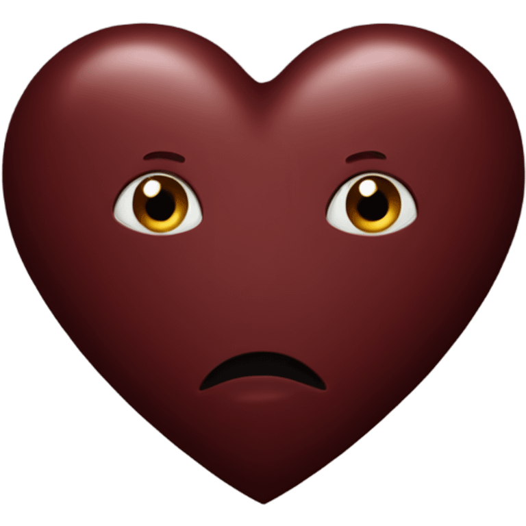 Dark red Heart emoji