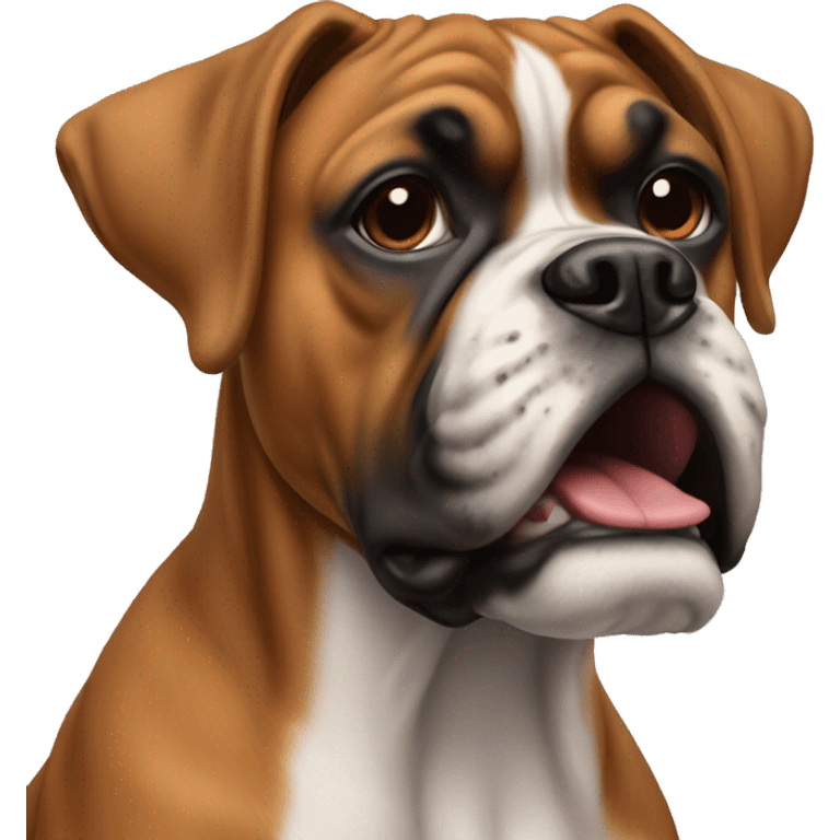 boxer dog   emoji