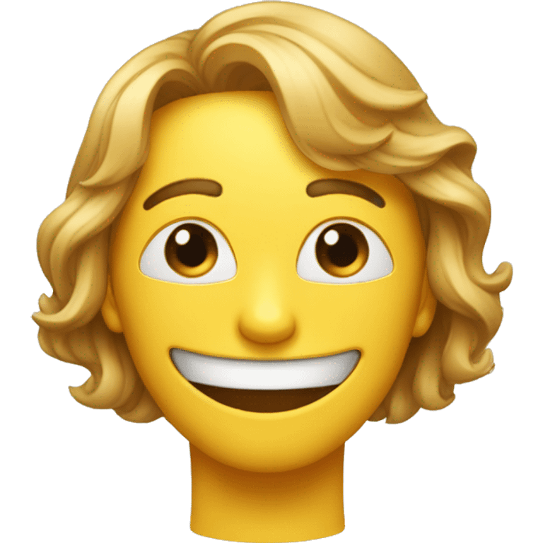 Emojis qui fait semblant de sourire alors qu’il pleur avec un masque  emoji