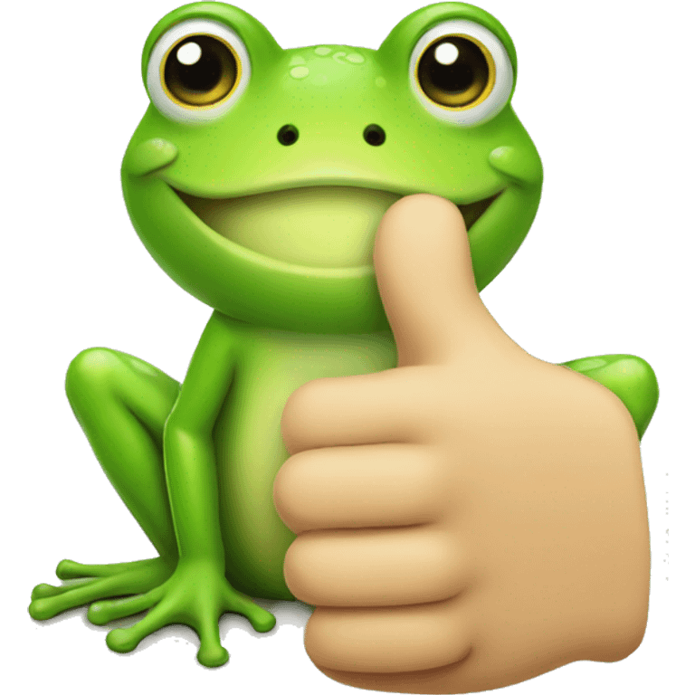 frog thumbs up emoji