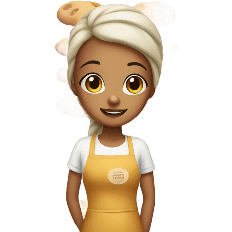 Cute girl bakery emoji