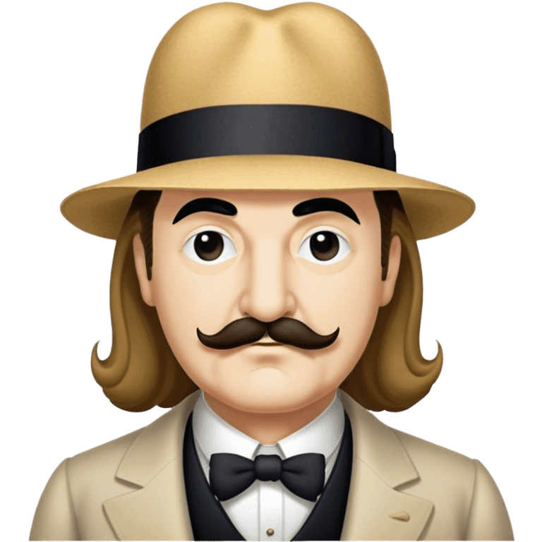 Hercule poirot with long hair emoji