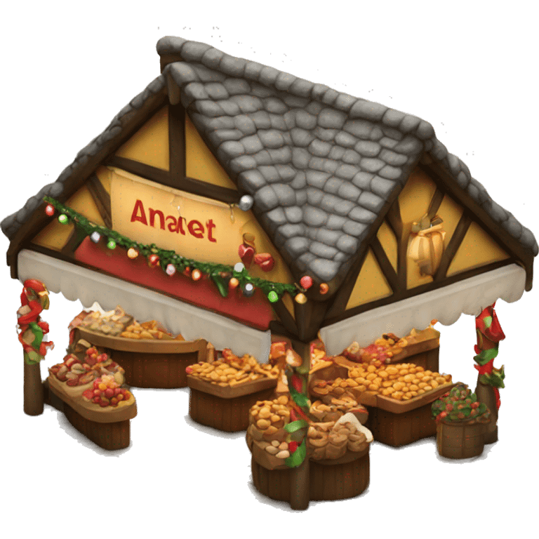 a christmas market emoji