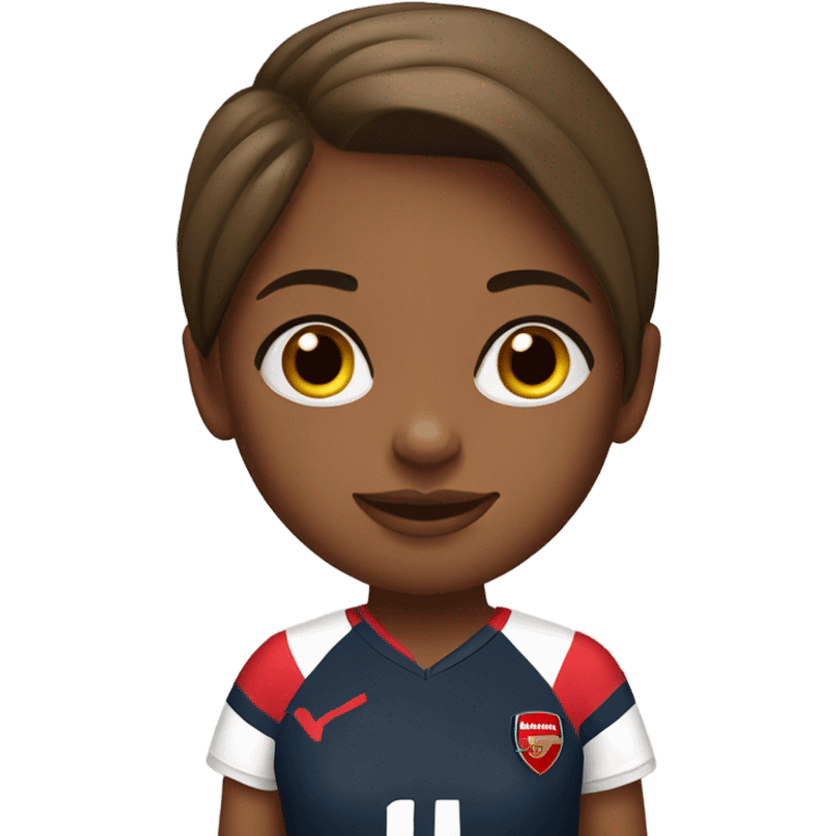 girl in arsenal top emoji