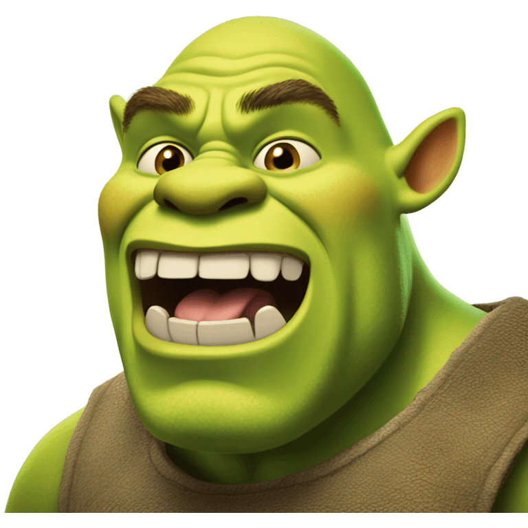 Shrek Roaring  emoji