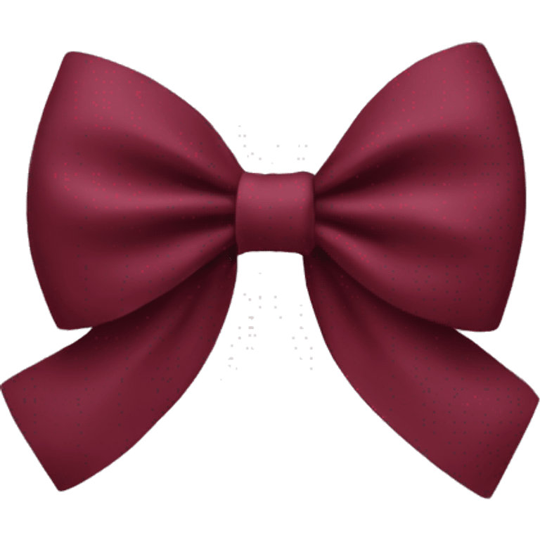 burgundy bow emoji