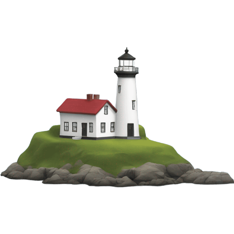 lighthouse on waters edge emoji