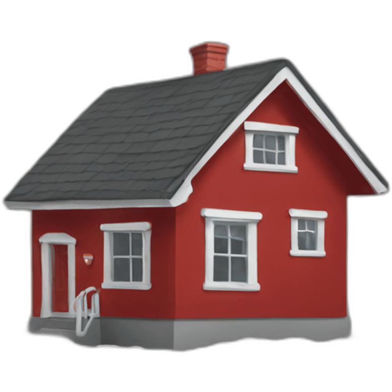 Red house emoji